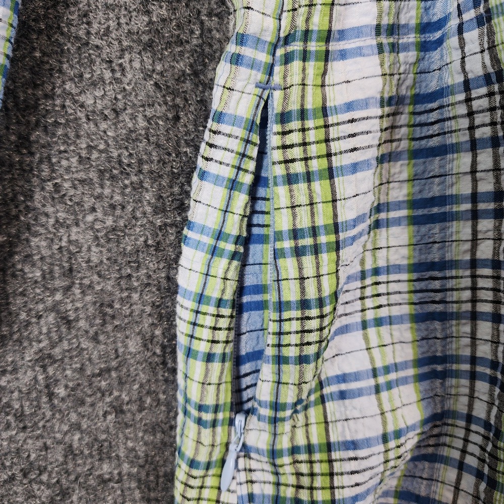 Woolrich Womens XL Coastal Preppy Outdoor Travel Plaid Roll Tab Shirt XL - Picture 7 of 16